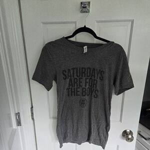 Barstool Sports "Saturdays Are For The Boys" Gray T-Shirt Men's Size Small